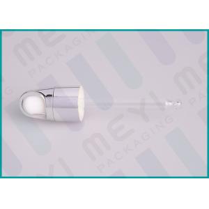 18/410 Glass Dropper Bottles Dropper With ABS Material UV Shiny Silver / Gold