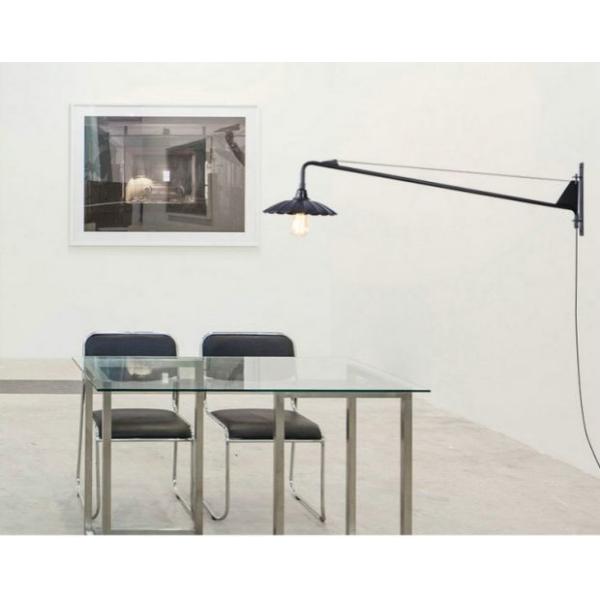 Retro Long swing arm wall lamp for living room Bathroom Vanity Replica Designer black wall lamp(WH-OR-237)