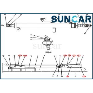 CASE Sealing Kit PV01V00051R300 Boom/ Arm Repair Seal Kit Fits CX27B Crawler