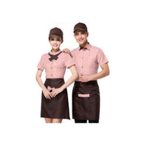 Professional Restaurant Staff Uniform , Short Sleeve Stylish Restaurant Uniforms