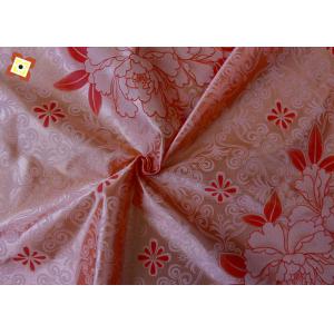 Orange Mattress Quilting Fabric Woven Warp Knitting Printing