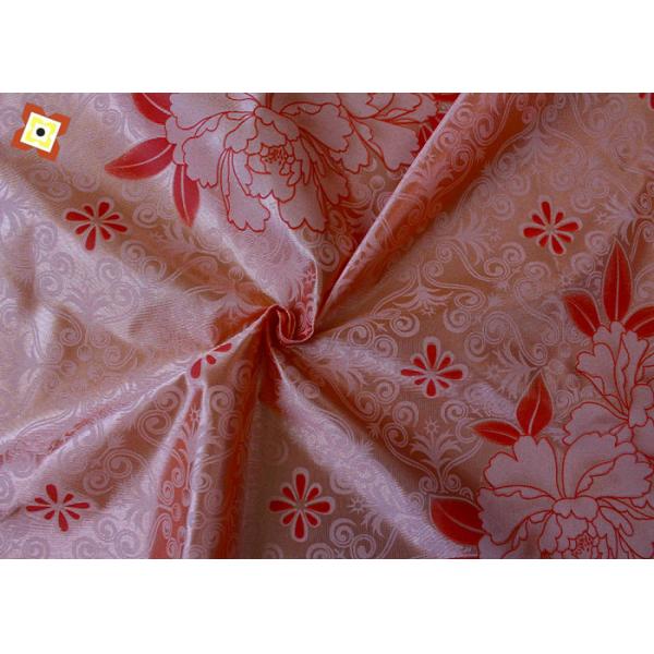 Orange Mattress Quilting Fabric Woven Warp Knitting Printing