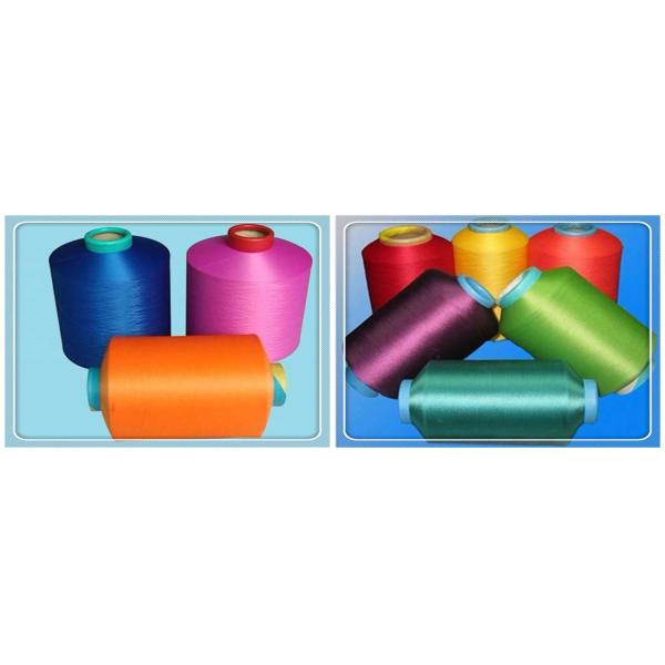 Colored Polyester Dope Dyed Yarn 100D/48F For Knitting Gloves / Socks