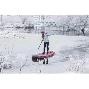PVC Drop Stich Inflatable Snow Air Board On Ice Lake
