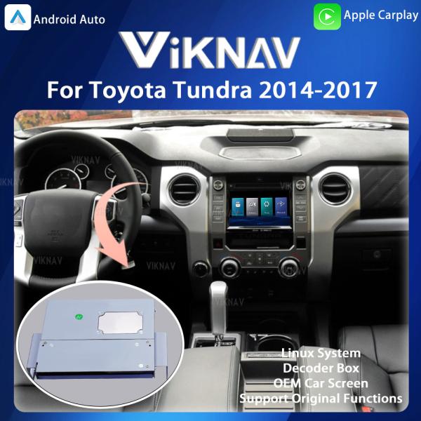 Viknav Linux System Decoder Box Apple Android Wireless Auto CarPlay For Toyota