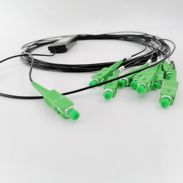 1*8 PLC Splitter With SC/APC Connector G657A1 Cable 1260nm to 1650nm Fiber Optic Splitter