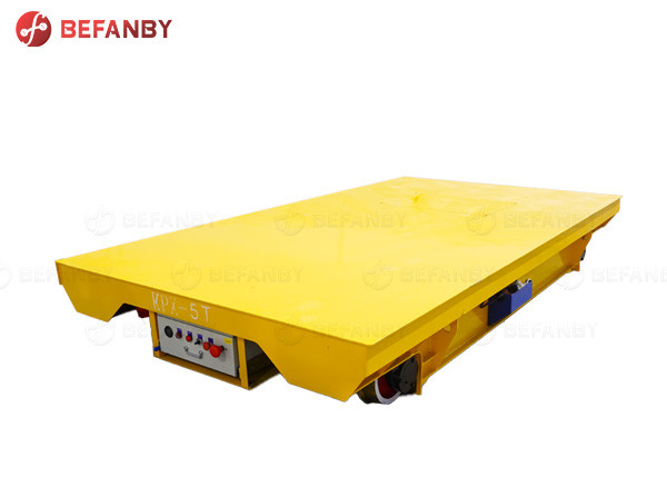 30T Steel Pipe Factory Battery Electric Track Trolley