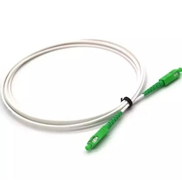 2mm 3mm FTTH Pigtails LSZH White Fibre Optical Cable G652D G657A SC/APC Fiber Optic Patch Cord