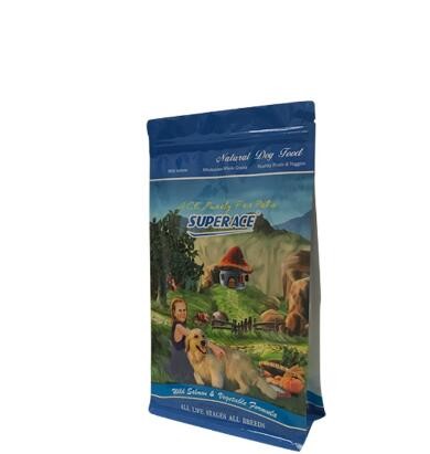 Food Grade Customize Printing Four Side Sealed Aluminium Foil Cat Food Packaging Bag