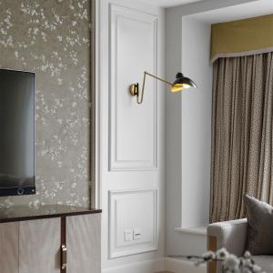 loft Vintage Black White Bedroom Living room serge lamp Telescopic wall lights