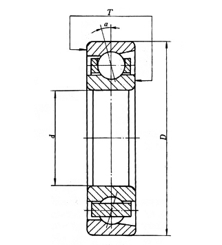 34*85*19/30mm Angular Contact Bearing 7209A 7209AD83 For Automotive