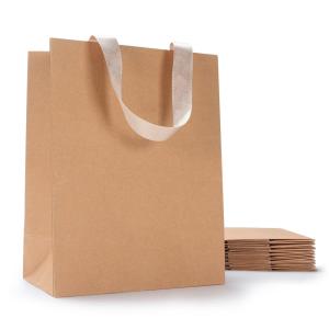Custom Printing Enterprise Art Card Paper Bag With Handles in Folding Style for
