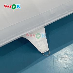 Customized Fashionable Mini White Splash Pad Water Park Inflatable Obstacle