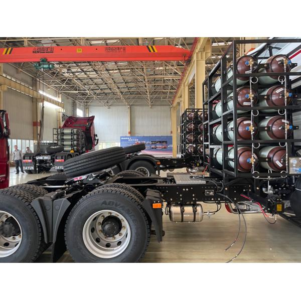 Tractor Trucks 6x4 Dayun Prime Mover CNG Cruising Range 800km Euro 3 Emission 400hp