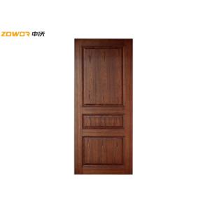 China PU Painting 3 Panel 100mm Frame Plain Wooden Door on sale