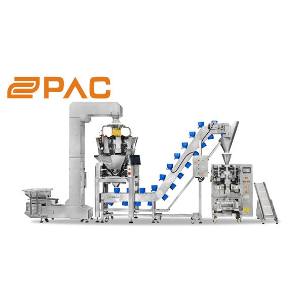 SUS304 Multihead Weigher Packing Machine Snack Food Candy Chocolate Packaging