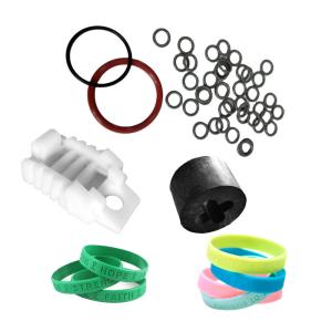 China Custom Injection Molded Rubber Parts , Silicone Rubber Parts Manufacturing on sale