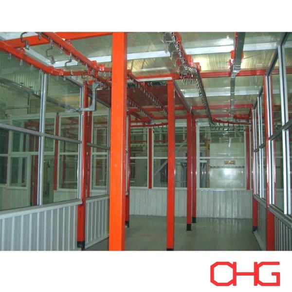 Buy Custom Powder Coating Line Automated With Stainless Steel Spray Booth at wholesale prices