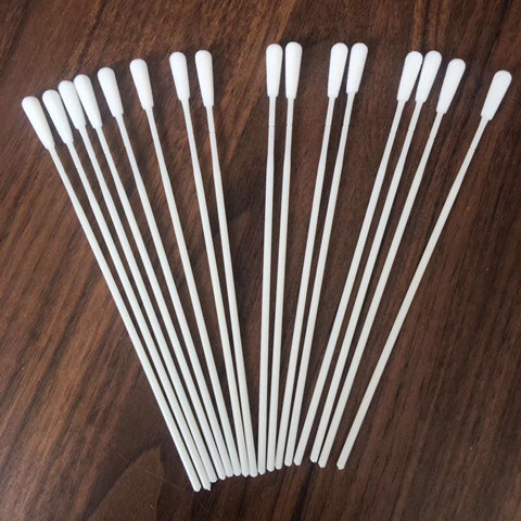 Buy ISO13485 Medical Cotton Swab , 15cm Disposable Sampling Swab at wholesale prices
