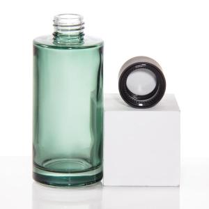 Glass Pump Airless Lotion Bottle 2oz Boston Round 120ml