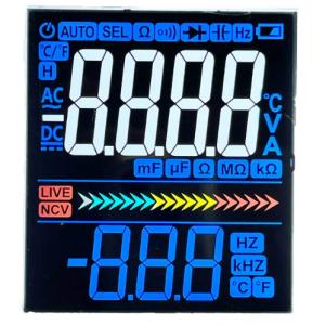 Quality Multimeter Customized VA LCD Panel VDD 3.3V Segment LCD Display for sale