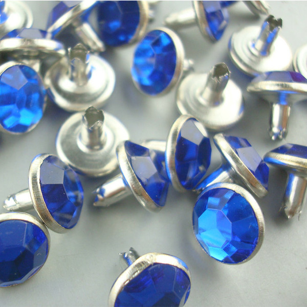 Fashion garment accessory 8mm metal jeans rivet with pearl beads for lady clothing