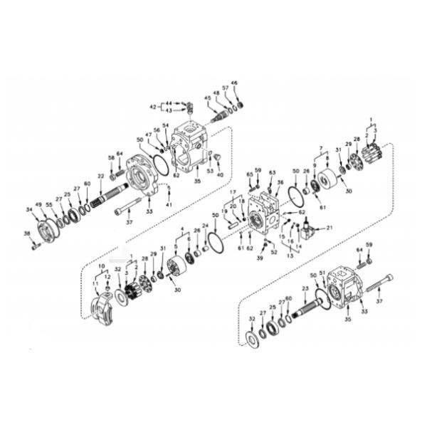 K3V112DTP Hydraulic Pump Excavator Parts EC210 EC240 Oil Main Pump