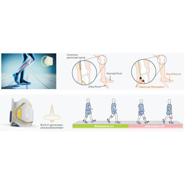 Rechargeable Fes Foot Drop System , Single Channel Foot Nerve Stimulator