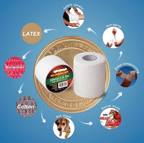 Custom cohesive bandage Strong nonwoven Elastic Bandage on Sale