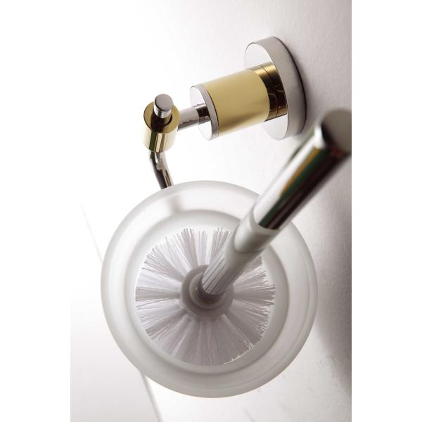 Buy Wall Mounted Round Glass Brush Holder Stainless Steel 304 at wholesale prices