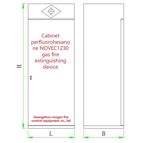 NOVEC 1230 Cabinet Fire Suppression System FM200 Fire Extinguishing Equipment