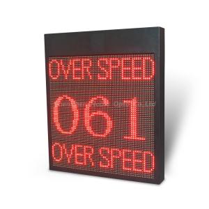 Advanced Road Safety Doppler Radar Speed Display Sign with Pole Mount