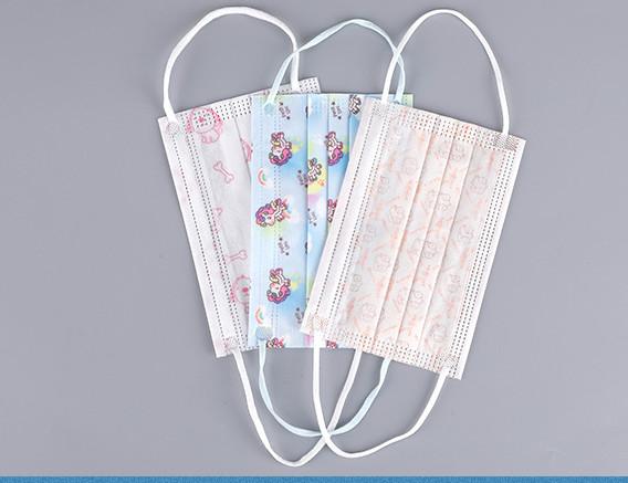 Three Layer Cartoon Civil Children's Face Mask 99 Meltblown Cloth