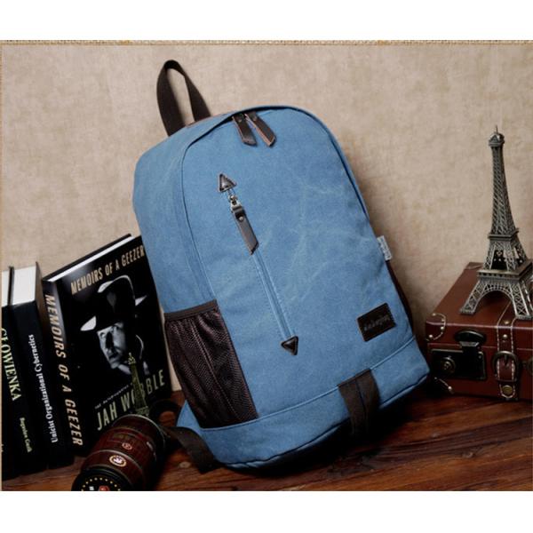 Buy Outdoor canvas backpack unisex travel backpack bag with laptop compartment for high school students at wholesale prices