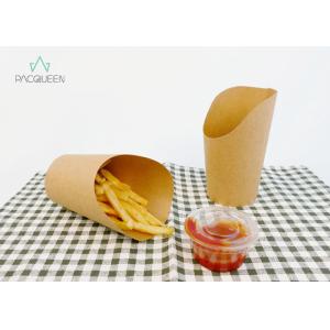 Shaped Takeaway Food Containers Chip Holders Oil / Water Resistant