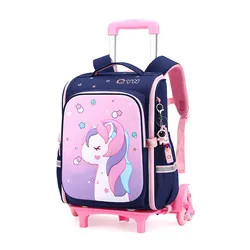Buy Zippered Children Trolley Bag Multiscene With Laptop Compartment at wholesale prices