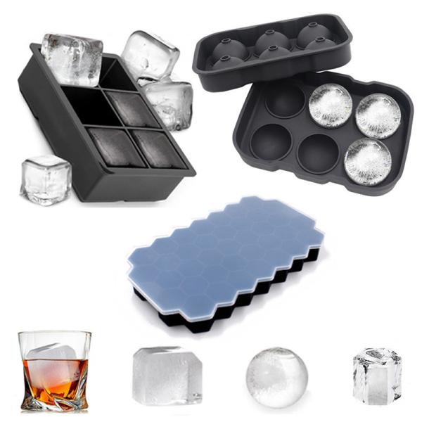 Buy 3 Pack Silicone Ice Cube Trays at wholesale prices
