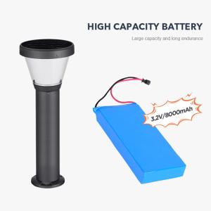 6000K LED Solar Pathway Lights Dusk To Dawn outdoor garden Light With LiFePO4