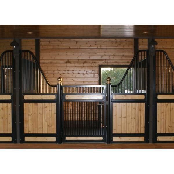Buy Powder Coated European Horse Stalls Low Rise Version Smooth Steel Edge at wholesale prices