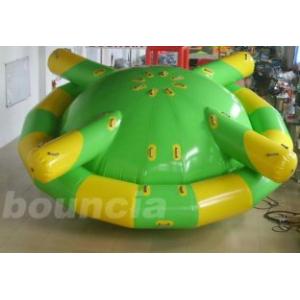 Double PVC Fabric Inflatable Saturn Rocker / Inflatable Floating Spinner