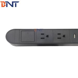 Boente New Arrival 6.56 Ft Cord US 2 Power Outlet With 2 USB Ports Black Clip On