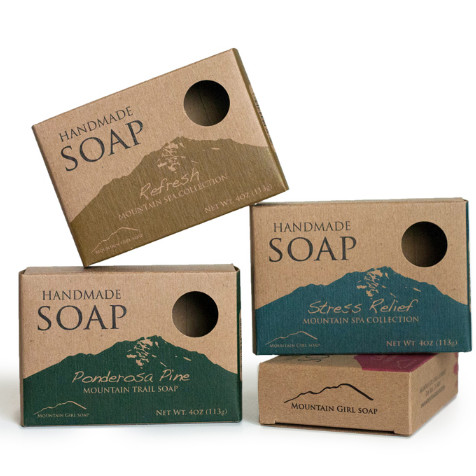 Buy Recycled 350gsm Cardboard Soap Packaging Boxes Embossing Printing at wholesale prices