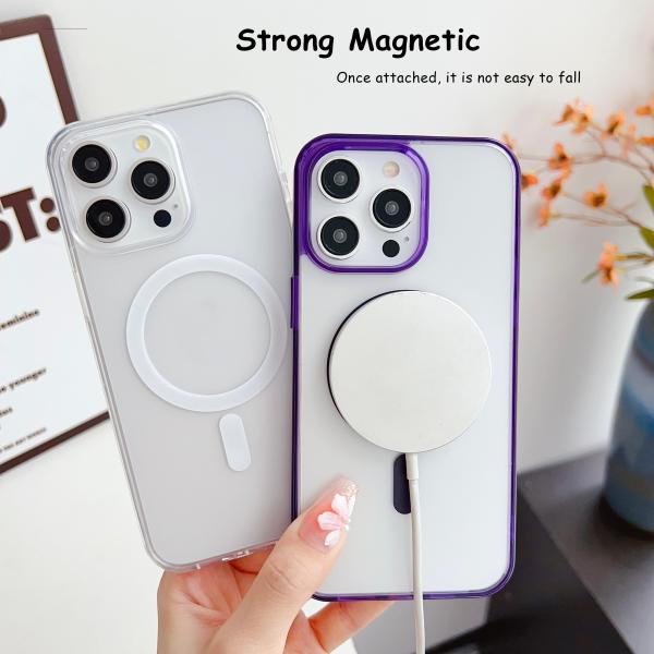 Skin-Friendly Shockproof Magnetic Magsafe Mobile Phone Case For iPhone Samsung