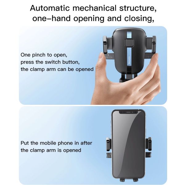 360 Rotating Car Phone Holder with Gravity Reaction for 4-7 Inch Phones - Universal Air Vent Mount