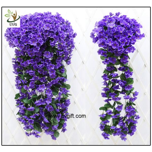 UVG artificial flowers wholesale hanging silk violet wreath for wedding flower arrangements WIS017