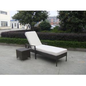 China Indoor / Outdoor Rattan Wicker Sunlounger , Beach Lounge Chair on sale