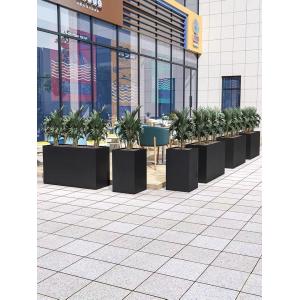 Round Stainless Steel Flowerpot High Durability Smooth Surface