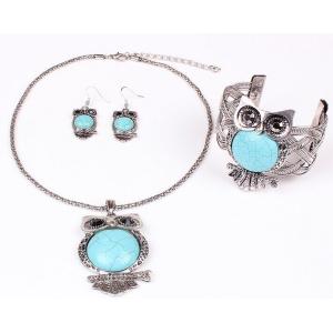 China European and American fashion personality turquoise owl necklace / Necklaces on sale