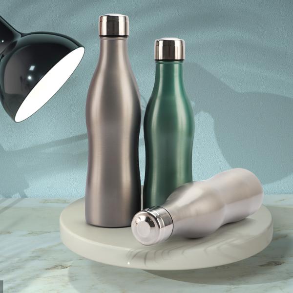 2023 Best Seller Single Wall Stainless Steel Color Changing Drinking Water Bottles Sports Flask Water Cups