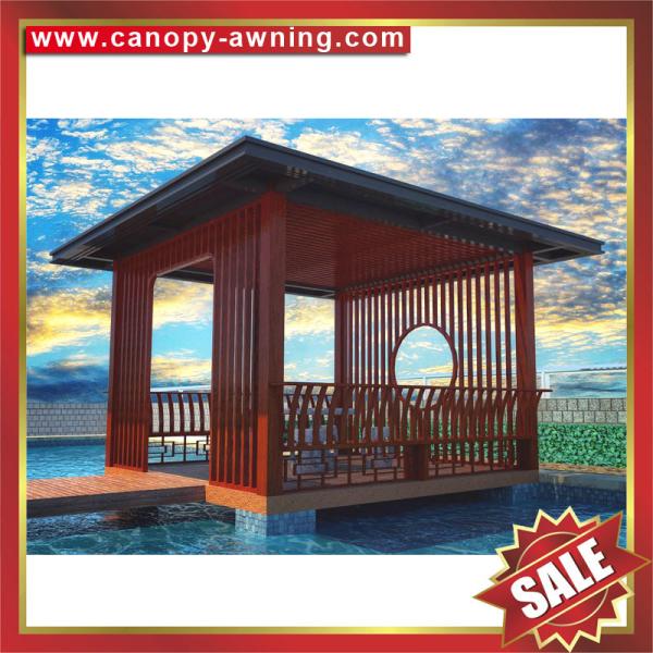 prefabricated garden park villa hotel wood style aluminum Aluminium alloy metal